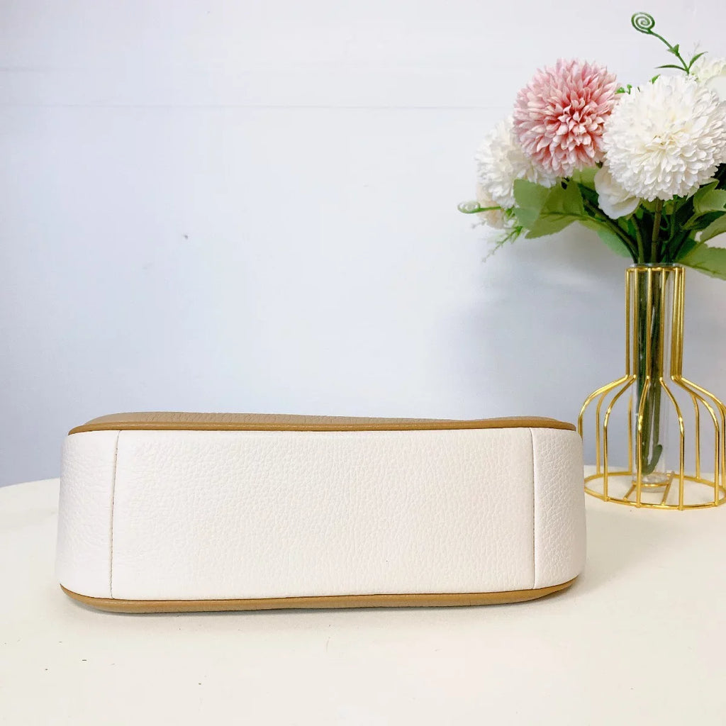 Coach CA173 Teri Shoulder Bag In Colorblock  Silver Sandy Beige Multi