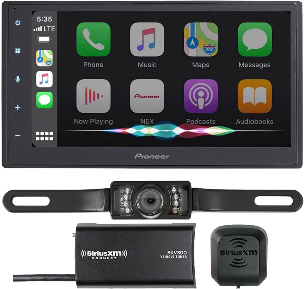 Pioneer -W2700NEX 6.8" Multimedia Receiver Bundled with + (1) SiriusXM SXV300v1 + (1) SV5130IR License Plate Style Backup Camera