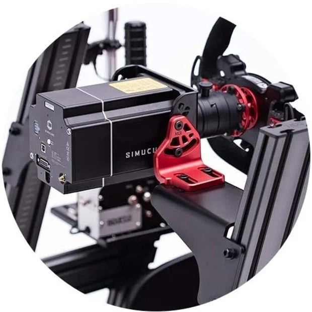 Next Level Racing   Side & Front Mount Adaptor Carbon Grey & Red