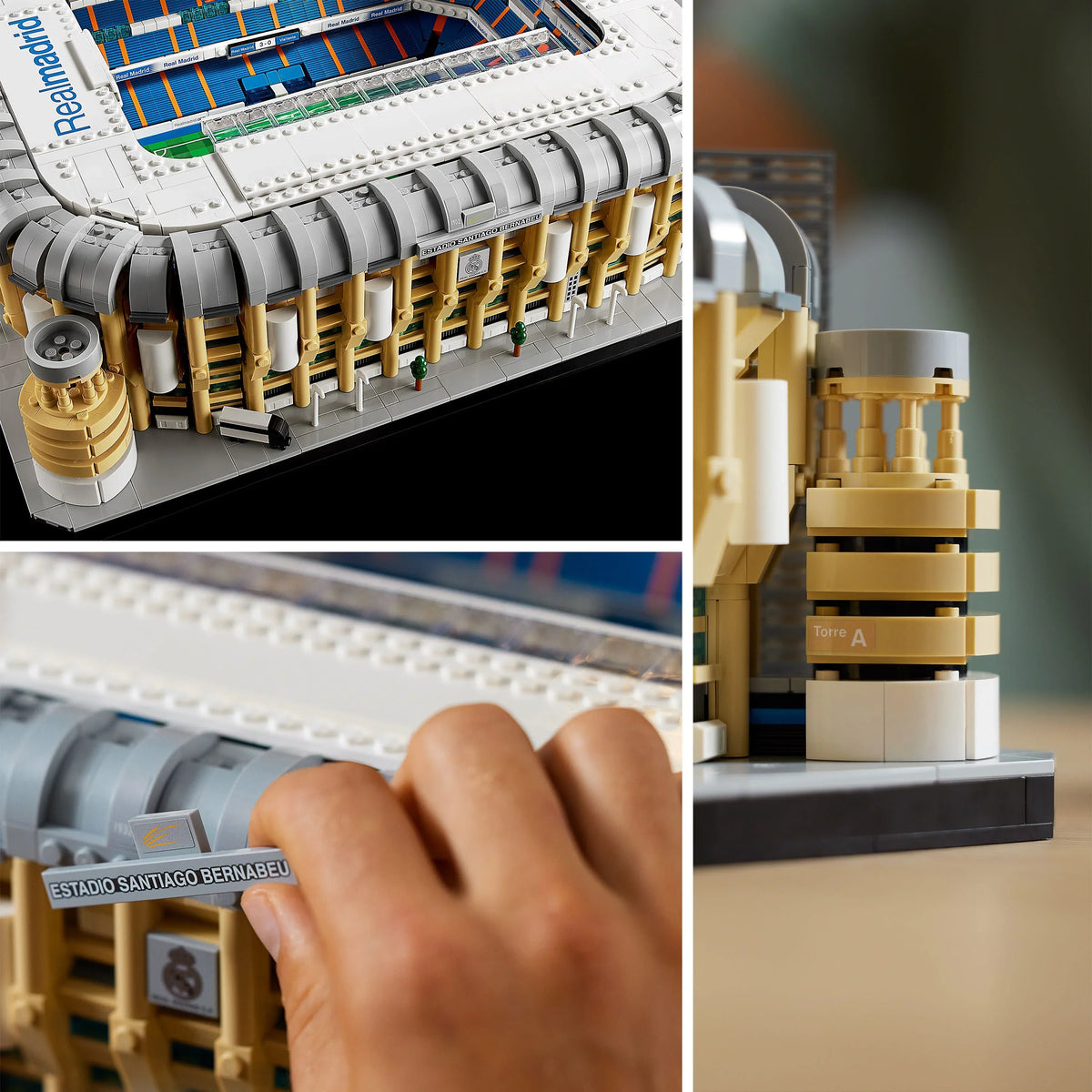 Icons Real Madrid Santiago Bernabéu Stadium 10299 Building Set - Soccer Field and Model Building Kit for Adults, Home and Office Collectible Decor Piece, Great Gift Idea for Sports Fans