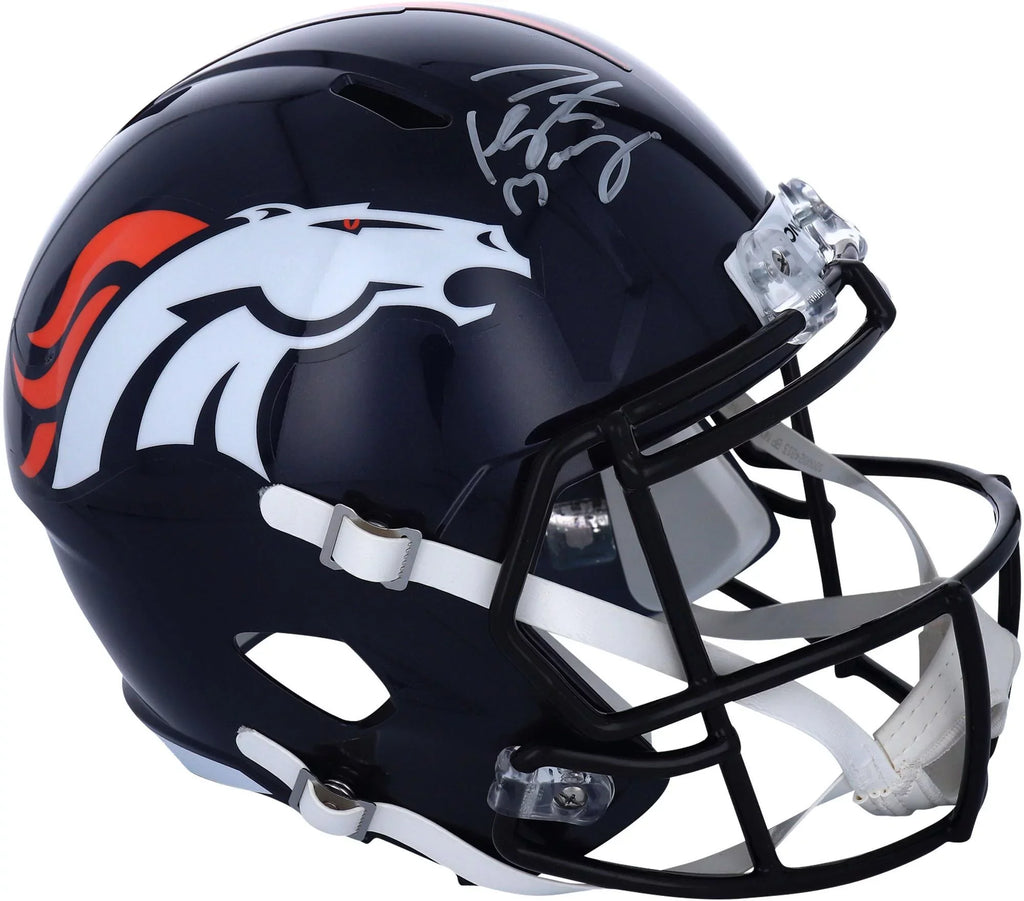 Peyton Manning Denver Broncos Autographed Riddell Speed Replica Helmet - Fanatics Authentic Certified