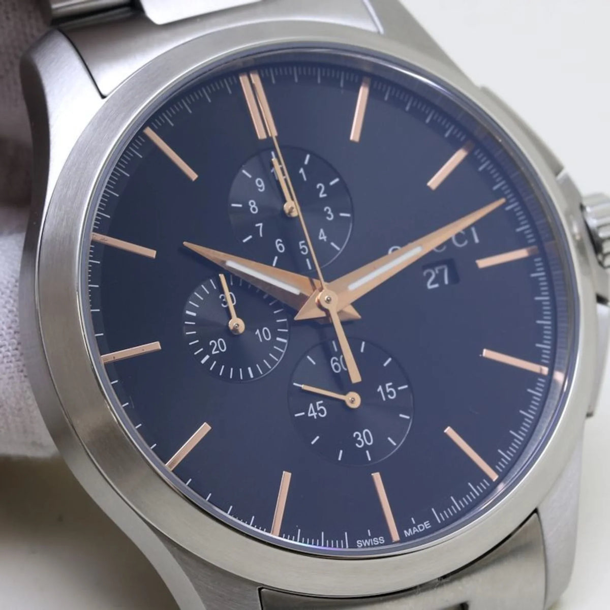 Pre-Owned  G Timeless Chronograph YA126272 126.2 Stainless Steel Men's 39276 (Like New)