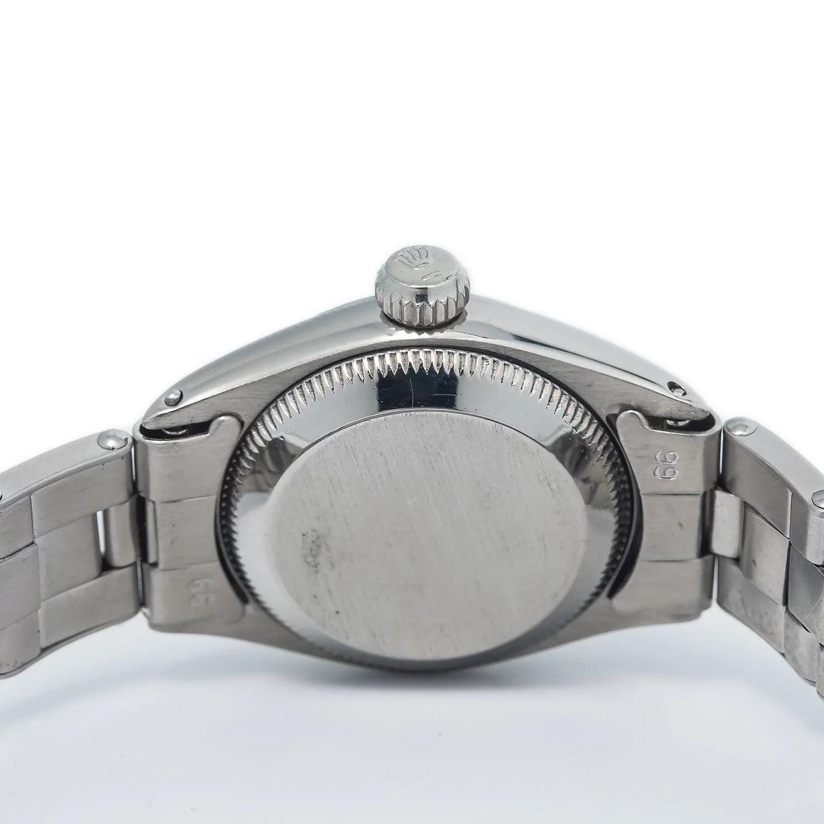 Rolex Oyster Perpetual  6505 vintage Rivet Stainless Silver Dial Ladies 24MM