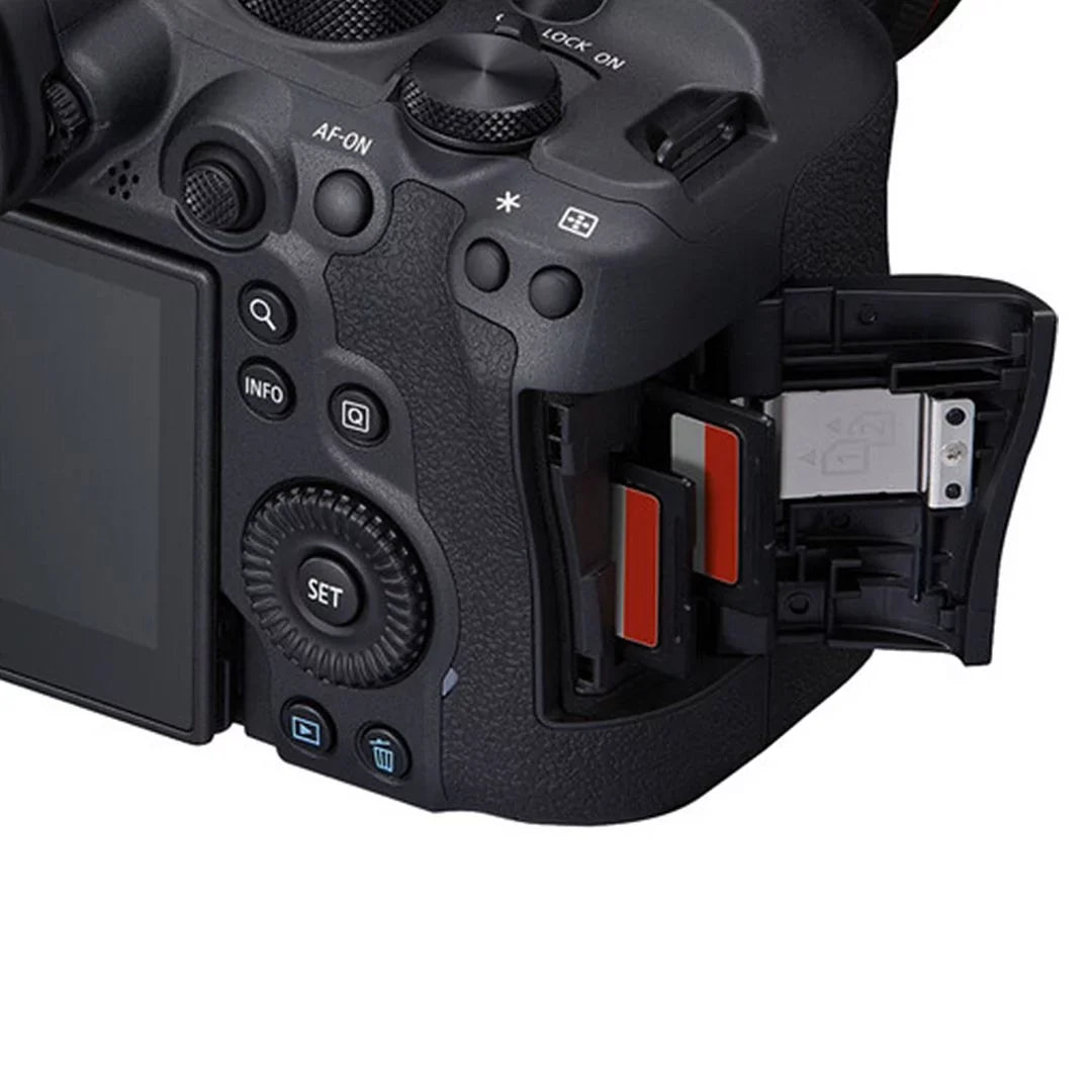 Canon  R6 Mark  Mirrorless Camera with  24-105mm +  75-300mm Lens + SanDisk 32GB Memory Card + Case +  Flash + ZeeTech Accessory Bundle