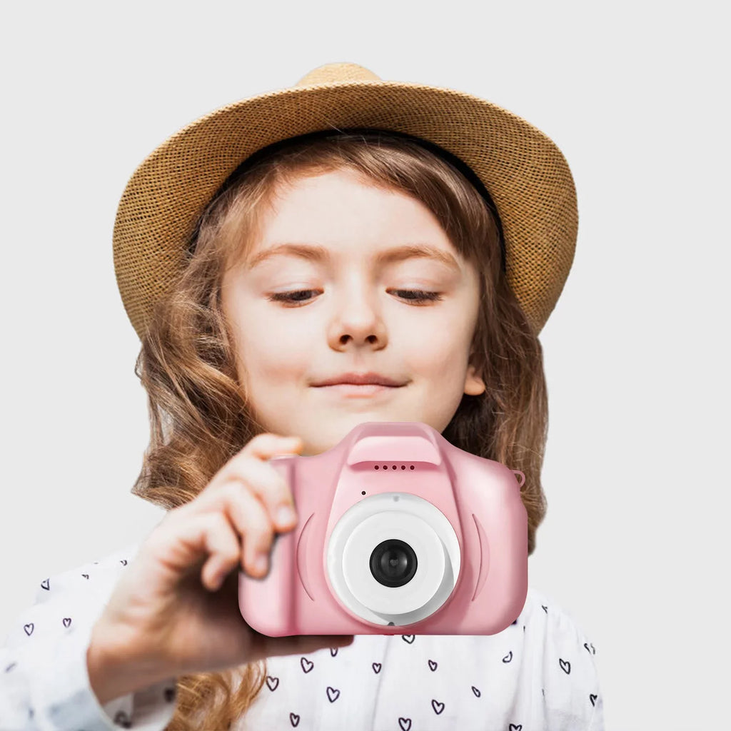 iMounTEK Kids Digital Camera with 2.0” Screen 12MP 1080P  Video Camera 4X Digital Zoom Games 32GB Card Supported Shockproof Child Camcorder for 3-10 Years Boys Girls