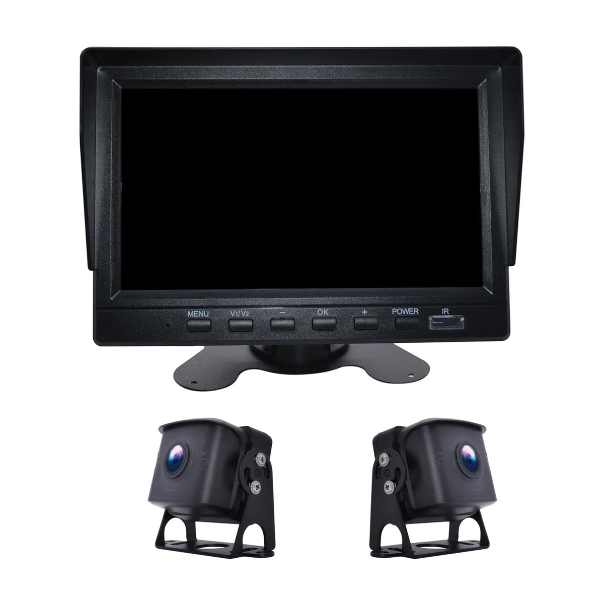 7" Monitor  Driving Video Recorder with  for  Truck Bus+2 Backup Camera