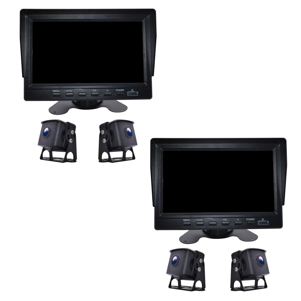 7" Monitor  Driving Video Recorder with  for  Truck Bus+2 Backup Camera