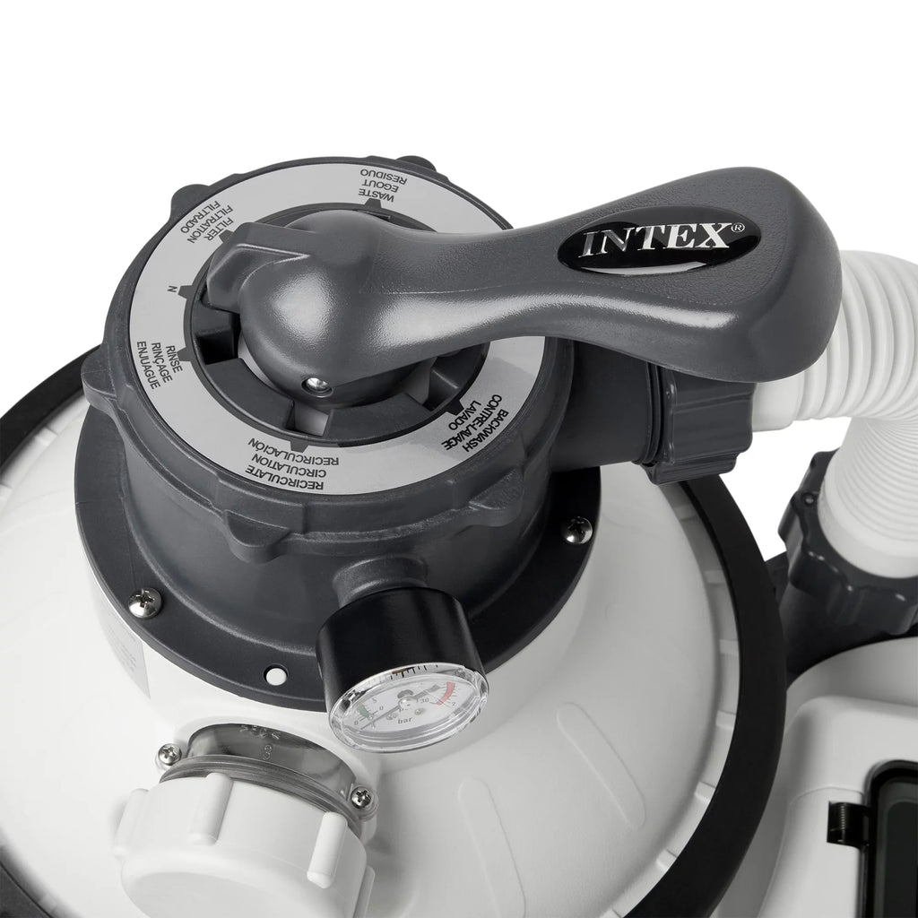 Intex10 inch Krystal Clear Sand Filter Pool Pump, 1500 Gph Motor 1200  System Flow Rate with , 110-120 V