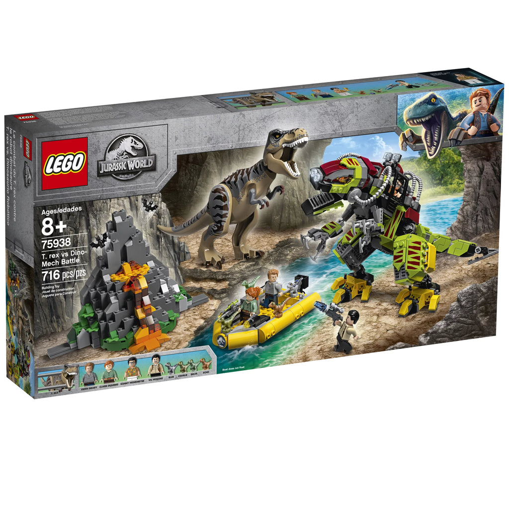 Jurassic World T. rex vs Dino-Mech Battle 75938 Dinosaur Building Toy (716 Pieces)