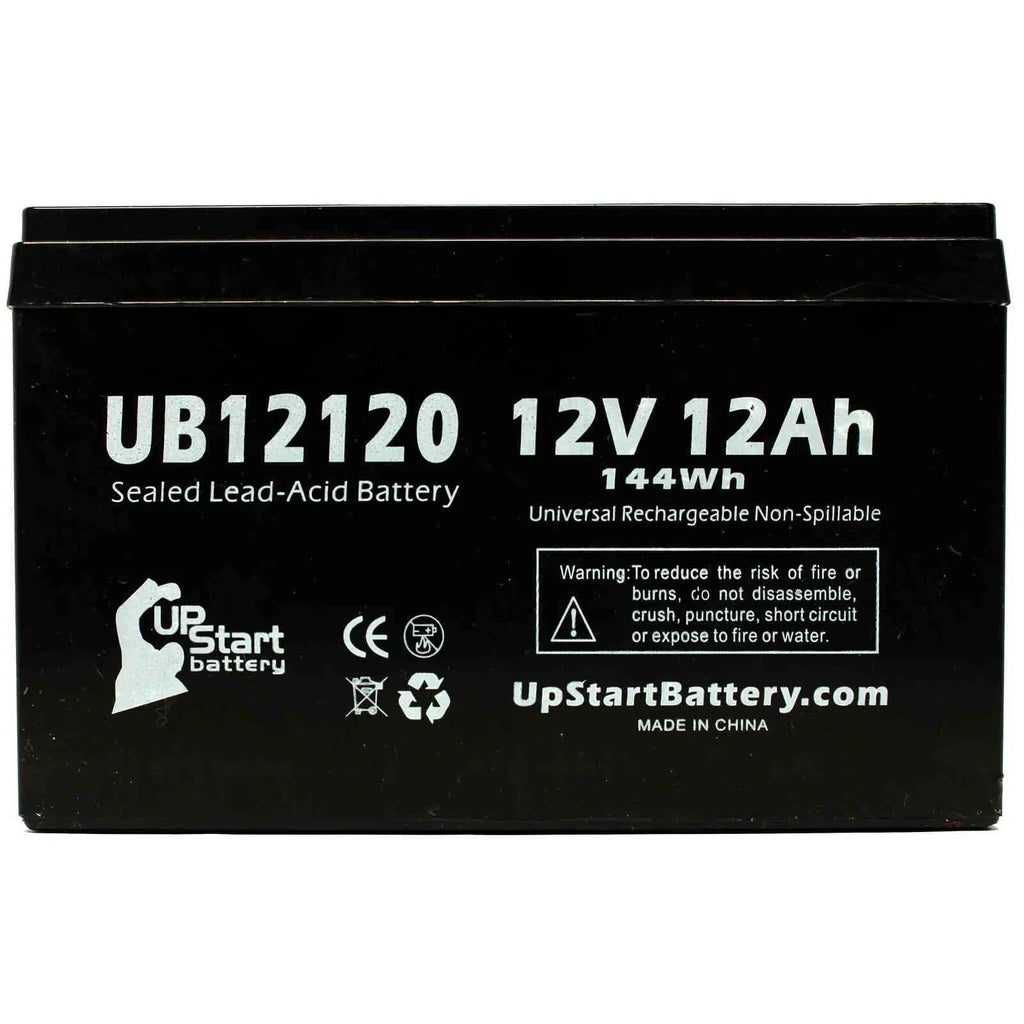 '- SeaScooter  Supercharged Battery Replacement - UB12120 Universal Sealed Lead Acid Battery (12V, 12Ah, 12000mAh, F1 Terminal, , ) - Includes  F1 to F2 Terminal Adapters