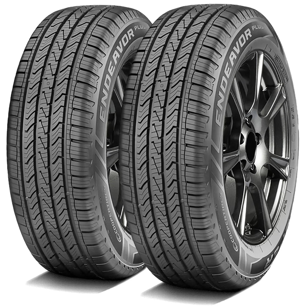 Pair of 2 () Cooper Endeavor Plus 255/60R19 109H  A/S All Season Tires Fits: 2010 Buick Enclave , 2021 Lincoln Aviator Base