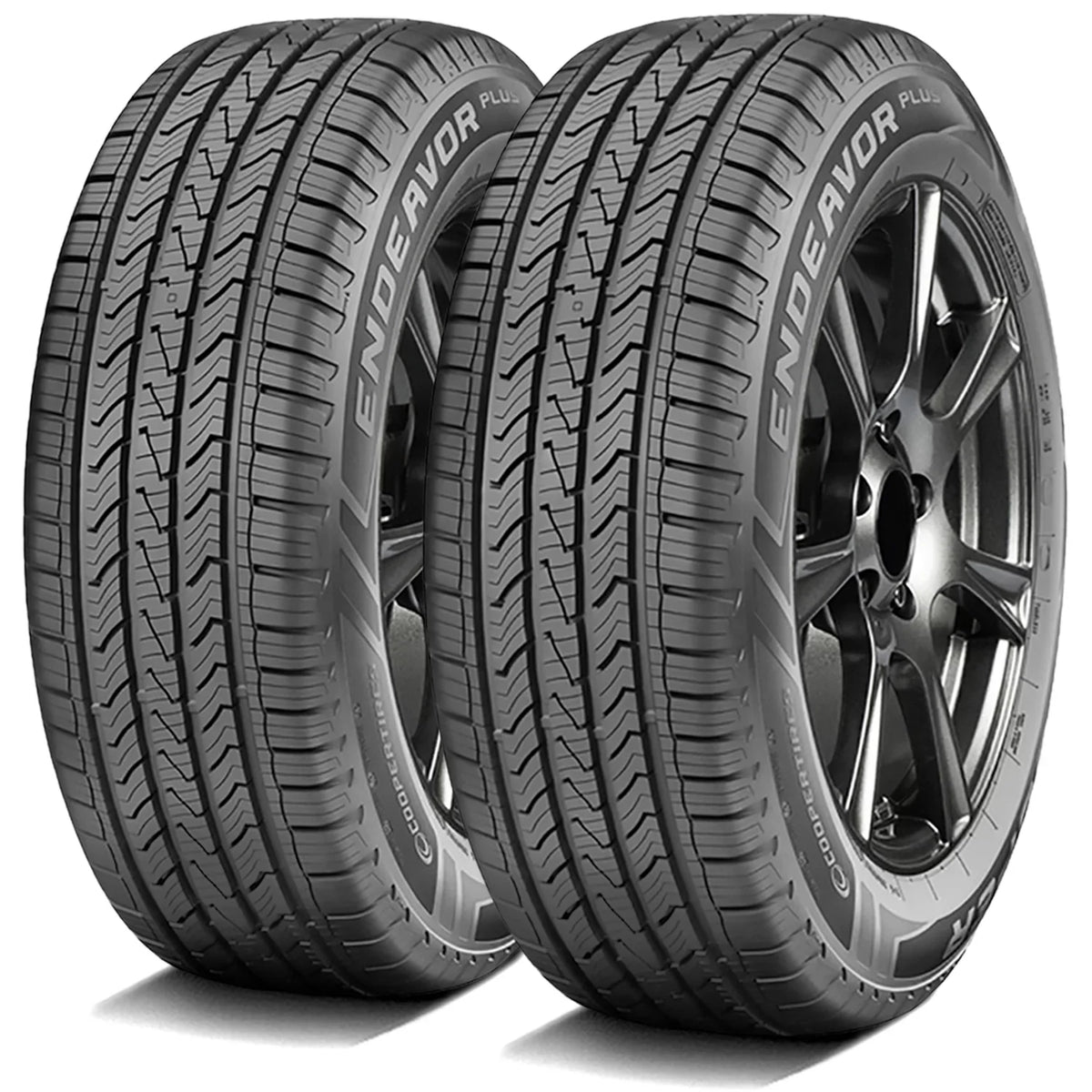 Pair of 2 () Cooper Endeavor Plus 255/60R19 109H  A/S All Season Tires Fits: 2010 Buick Enclave , 2021 Lincoln Aviator Base
