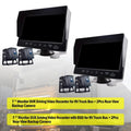 7" Monitor  Driving Video Recorder with  for  Truck Bus+2 Backup Camera
