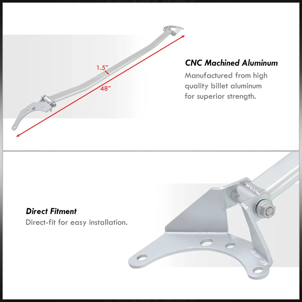Distributors Front Upper Suspension Aluminum Strut Bar Rod Tower Brace Compatible/Replacement For  2 Series F87 M2 F22 220i 230i M240i 2014 2015 2016 2017 2018 2019 2020 2021