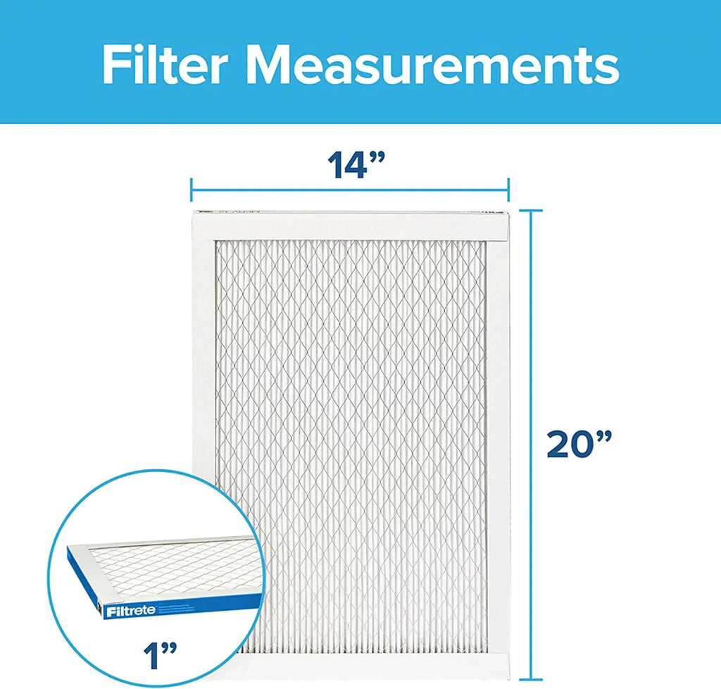 Filtrete 14x20x1,  Furnace Air Filter,  1900, Healthy Living Ultimate Allergen, 6-Pack (exact dimensions 13.81 x 19.81 x 0.78)