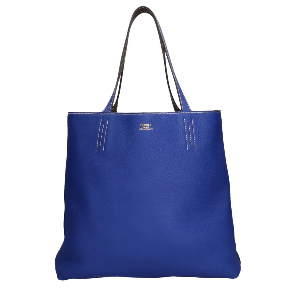 Pre-Owned Hermes  Double Sense Tote Bag Taurillon Clemence Etain Women's (Good)