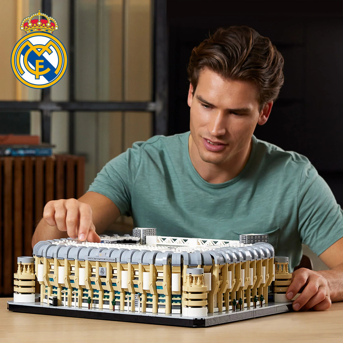 Icons Real Madrid Santiago Bernabéu Stadium 10299 Building Set - Soccer Field and Model Building Kit for Adults, Home and Office Collectible Decor Piece, Great Gift Idea for Sports Fans