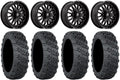 Fuel  18" Wheels Black 28" Versa Cross V3 Tires Kawasaki Teryx Mule