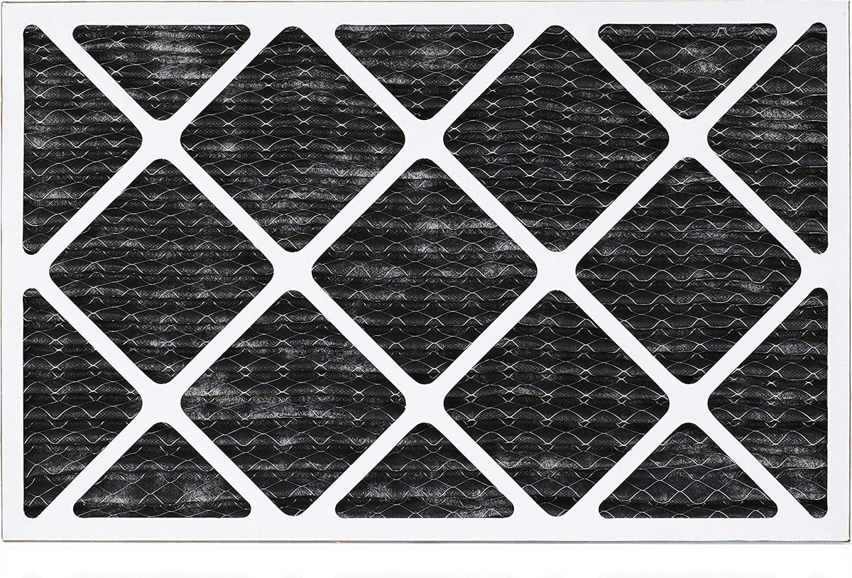 Filterbuy 16x30x1  8 Odor Eliminator Pleated   Furnace Air Filters with Activated Carbon (5-Pack)