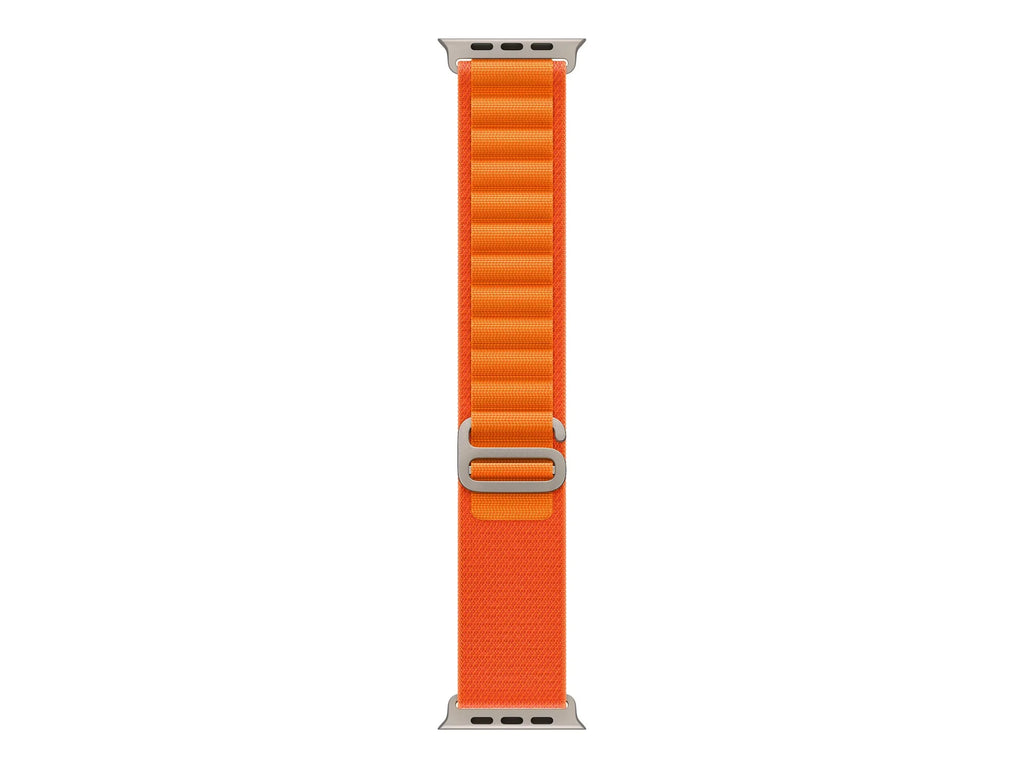 Apple Watch Ultra - 49 mm - titanium - smart watch with Alpine Loop - textile - orange - band size: M - 32  - Wi-Fi, , , Bluetooth - 4G - 2.16 oz