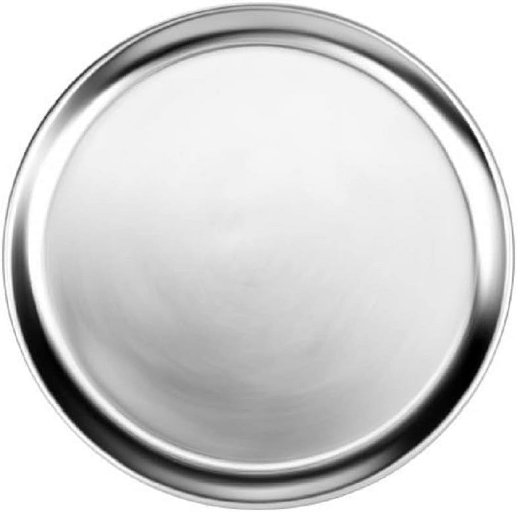 TrueCraftware- Set of 3 Aluminum 11” Pizza Tray Pan Wide Rim- Bakeware Round Pizza Pan Pizza Tray Baking Tray Round Baking Tray for Home Kitchen Pizzeria & Restaurants