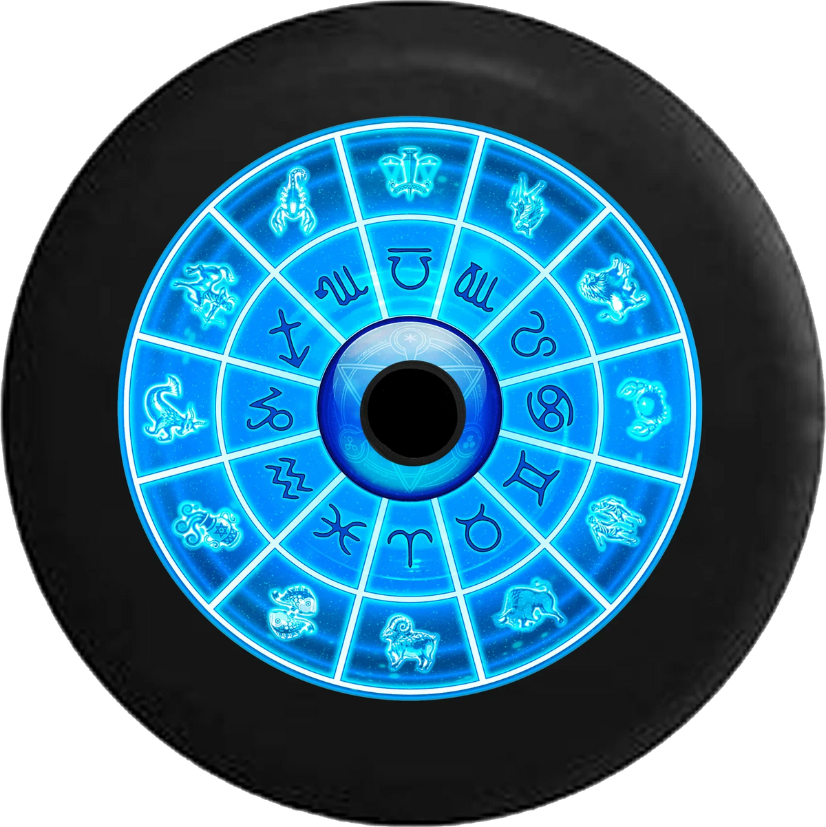 2018 2019 Wrangler  Backup Camera Zodiac Astrological Signs Sun Stars Wheel Spare Tire Cover for Jeep  32 Inch