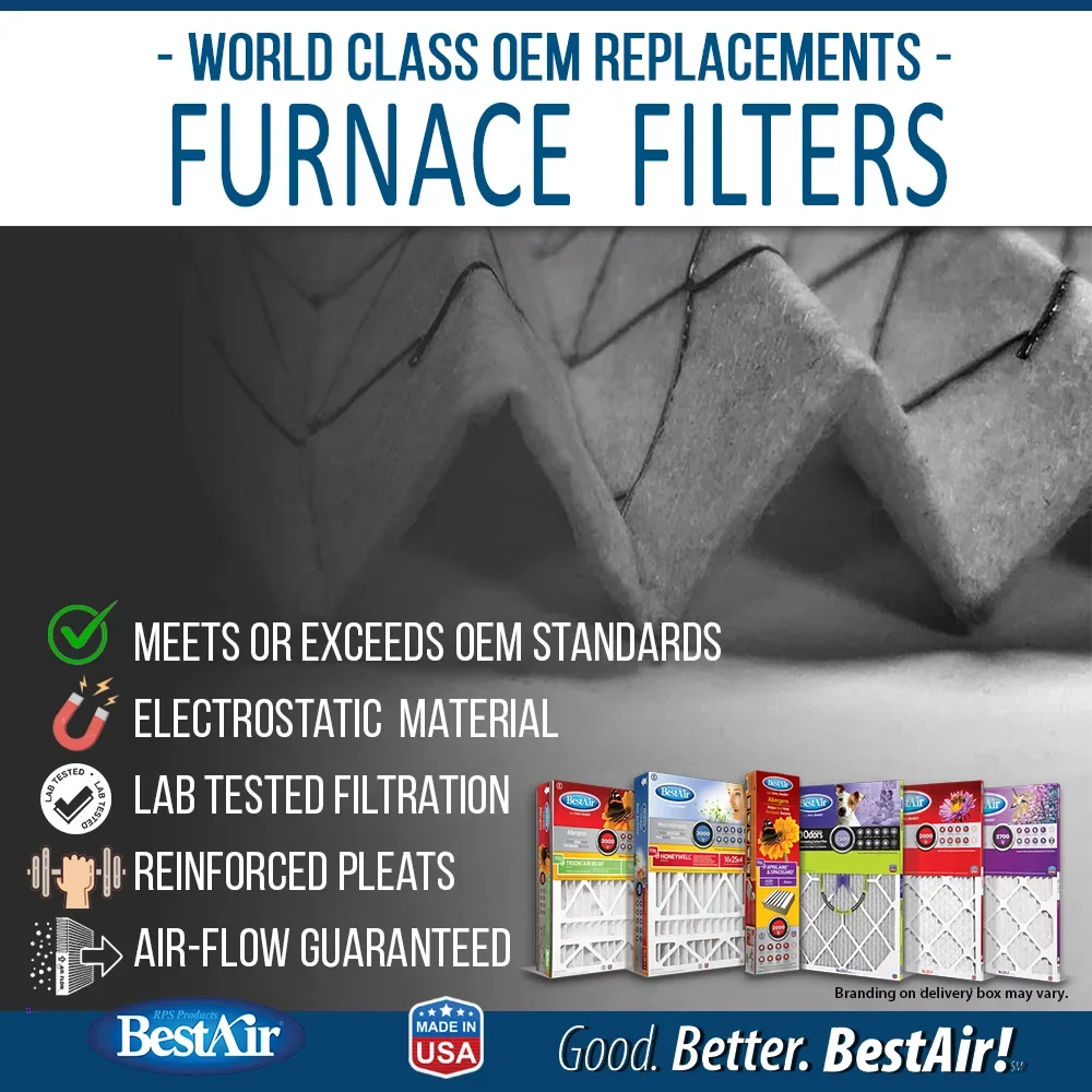 BestAir HW2025-13R Honeywell 20x25x4 Series 3000  13 Furnace Filter