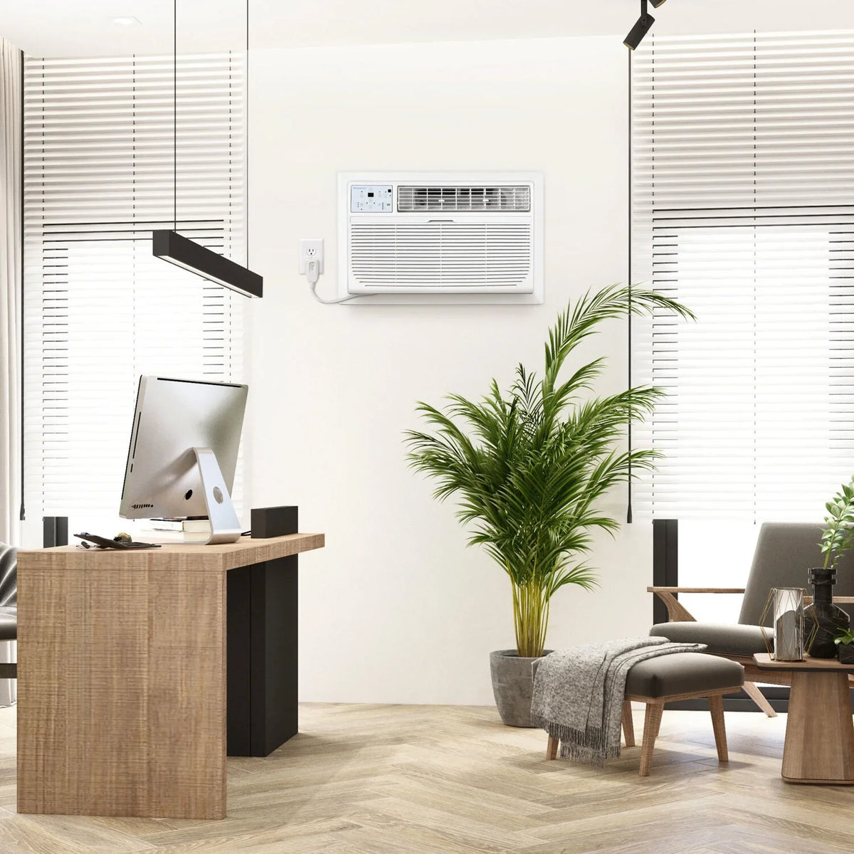 Keystone 14,000  700 Sq. Ft. Through-the-Wall Air Conditioner, White