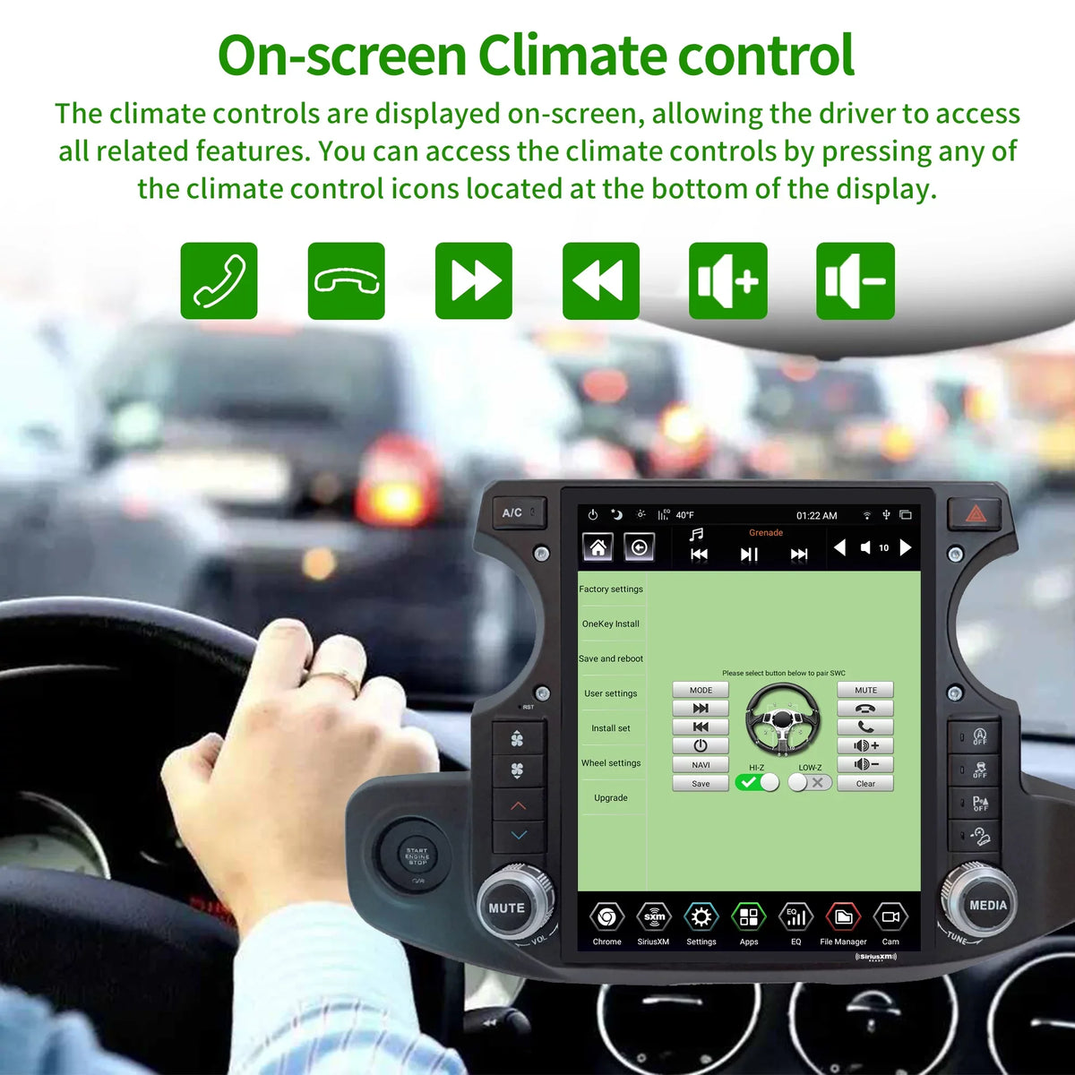 Linkswell Gen5 T-style 12.1 inch Car SirusXm Radio Stereo for Jeep Wrangler Gladiator 2018-2021 Touch Screen Car Navigator Android Truck Replacement  radio 4G+64G Apple Carplay Auto