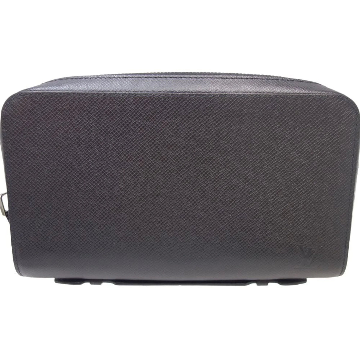 Pre-Owned Louis Vuitton Taiga   Zippy  M42097 Long Wallet Ardoise 083562 (Good)