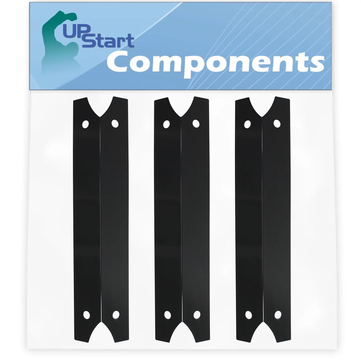 3-Pack  Grill Heat Shield Plate Tent Replacement Parts for Charmglow 810-7440-S - Compatible Barbeque Porcelain Steel Flame Tamer, Flavorizer Bar, Vaporizer Bar, Burner Cover 17 3/4"