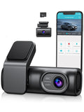Dual Dash Cam Front and Rear,  4K 1080P 5G WiFi &  Full  Car Dashcam with 64G  Card,  Night Vision, 24h Parking Mode, 170°Wide, G-Sensor, Loop Recording,
