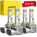 2024 Upgraded 9005 9006 Combo Led Headlight Kit, 800% Super Bright, 6500K White Wireless 9005 9006  Headlight Bulbs with Fan, Pack of 4