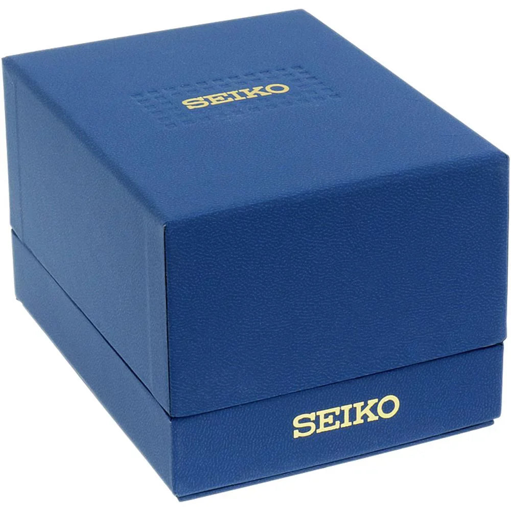 Seiko Men's Solar Chronograph Stainless Watch - Black Bracelet - Black Dial - SSC203