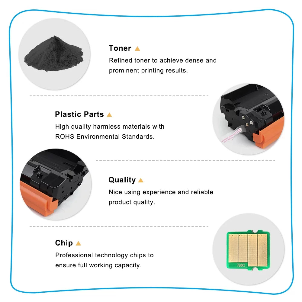 Cool Toner Compatible Toner for Samsung 116L MLTD116L D116L -D116L -M2625D -M2825DW -M2835DW (Black, 6 Pack)