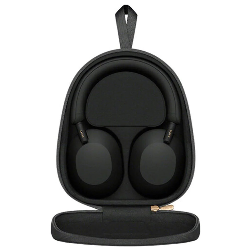 Sony -1000XM5 Noise-Canceling Wireless Over-Ear Headphones (Black), 30 Hours Playback Time, Hands-Free Calling, Alexa Voice Control - Kit with Charging Cube and Portable Charger