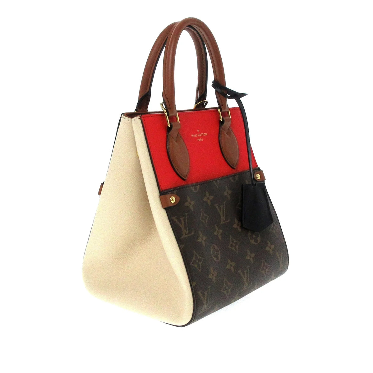 Pre-Owned Authenticated Louis Vuitton Monogram Fold Tote  Canvas Brown Satchel Unisex (Good)
