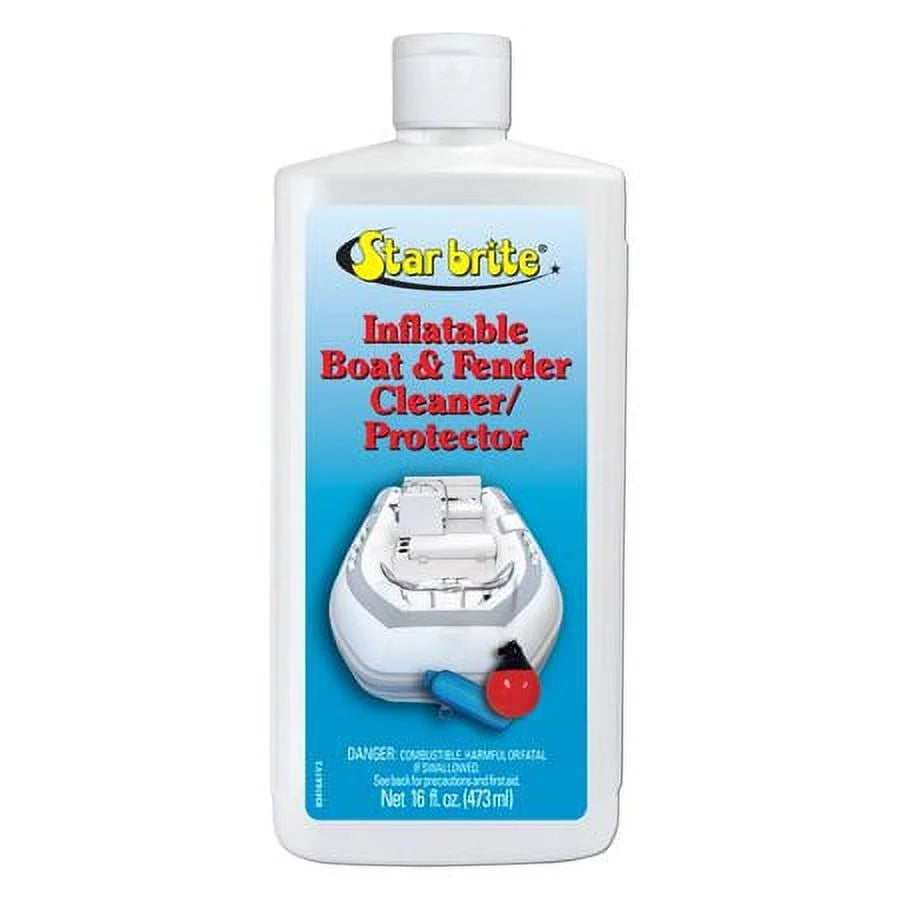 Heavy-Duty Inflatable Boat & Fender Cleaner & Protector - Revitalize and Protect , Hypalon, Neoprene, Rubber, Plastic and All Inflatable Fabrics- 16oz (083416P)