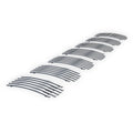 Premium Stainless Steel Chrome 8x6 Billet Grille Compatible with Jeep Grand Cherokee 2006-2008 Overland SRT8 Main Upper N19-S04566J